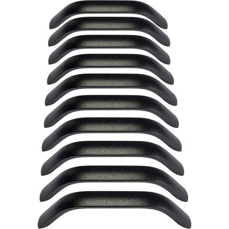 Set of 10 Drawer Handles and Knobs, Kitchen Cabinet Door Handles, Cupboard Drawers, Bedroom Furniture, 128mm Center Distance, Sandblasting Process (128mm) (1/5)