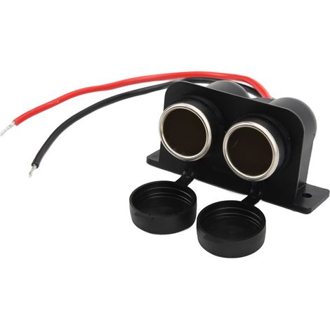 Doppelte Zigarettenanzünderbuchse mit 20 cm Kabel, 12 V 120 W 10 A Steckdose für Auto, Boot, LKW, Quad, Wohnmobil (1/5)