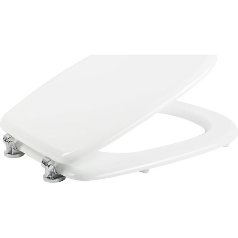 Wc-Sitz weiss Toilettendeckel aus mdf mit Deckel mod. Tesi Fit (1/2)