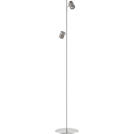 Lámpara de pie Bolzano acabado niquel satinado 150 cm(alto) 20 cm(ancho) 20 cm (fondo) (1/2)