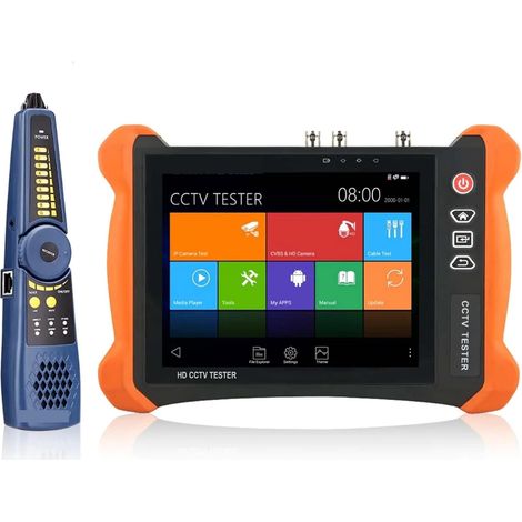 Testeur de caméra de sécurité CCTV Caractéristiques complètes Testeur de vidéosurveillance HD à écran Retina 2K 8 Pouces avec caméra IP 8MP CVI TVI AHD 8MP EX-SDI HD-SDI 3G-SDI(X9-ADHS) (1/5)