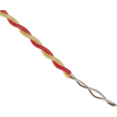 Thermocouple type K, L 1m, +250°C max à Câble ( Prix pour 1 )