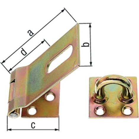 GAH Alberts Pêne de sécurité ( 8002424324 ) Longueur 85 x 38 mm Largeur 37 mm (1/3)