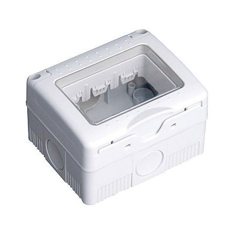 Caja estanca 3 modulos superficie IP 55