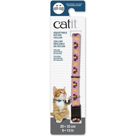 ѓchappEe de Catit Collar, rose avec des liens violets