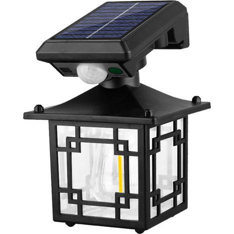 Applique solare da esterno, impermeabile IP65, con sensore di presenza, adatta per illuminazione stradale, illuminazione da giardino, ecc. - Luce calda - Modello 1 (1/5)