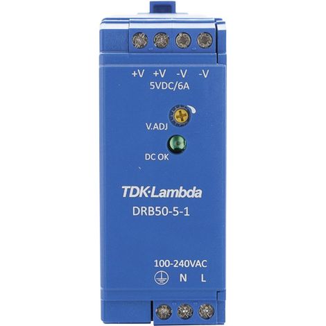 Alimentation rail DIN TDK-Lambda DRB50-5-1 15 V/DC 2.5 A 30 W 1 x V057421 (1/3)