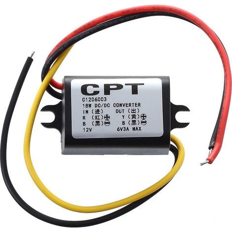 Module convertisseur CC-CC 12 V vers 6 V, régulateur de tension d'alimentation (1/4)