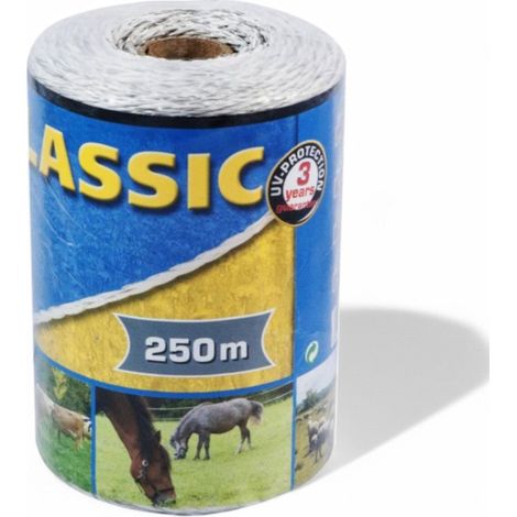 Filo elettrificato per recinti elettrici 6 conduttori bobina 250 mt