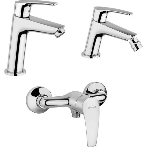 Miselatori Jacuzzi Rubinetteria serie Lucente esterno doccia Lavabo medio e bidet per piletta click clak (1/5)