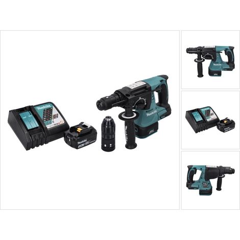 Trapano a percussione a batteria Makita DHR 243 RF1 18 V SDS plus Brushless + 1x batteria ricaricabile 3,0 Ah + caricabatterie