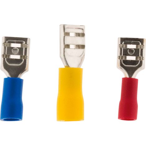 Zenitech – Cosses clips femelles plats 10 pièces – Embout isolé électrique – Section câble pour borne – Fixation raccord