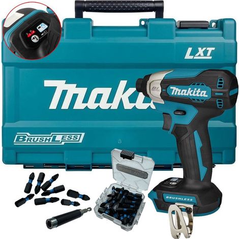 Makita DTD157Z 18v Cordless Brushless Impact Driver A-Mode + 25PC Bit Set + Case (1/5)