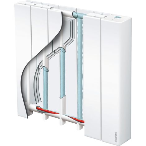 ATLANTIC - Radiateur chaleur douce Accessio digital 2 horizontal 1000W blanc - 524910 — vue 4