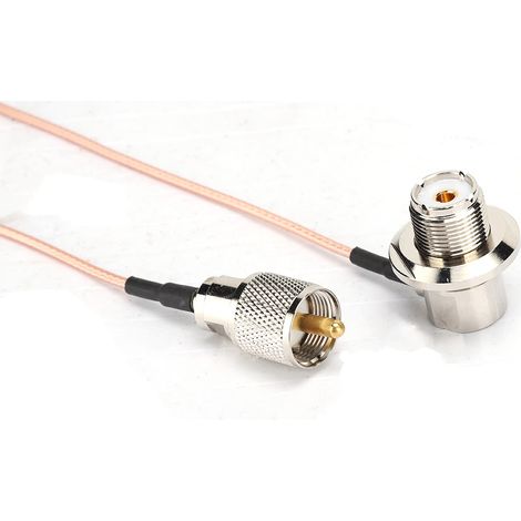 Accessoires pour radio bidirectionnelle RB-20 Support de montage d'antenne mobile pour voiture noir avec câble d'alimentation en fer SC-316 de 5 m (noir) (1/5)