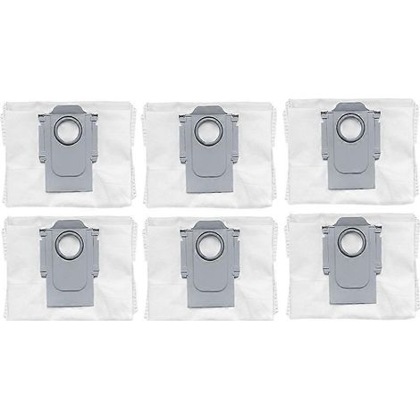 Lot de 6 sacs à poussière pour Roborock Q10 S5 / Q10 S5+ / Q10 VF / Q10 VF+ / Q10V / Q10V Plus / S8 Pro / S8 Pro Plus - Pièces détachées (1/5)