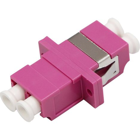 OEM Adattattatore a bussola Duplex LC Multimodale OM4 per fibra ottica (1/4)