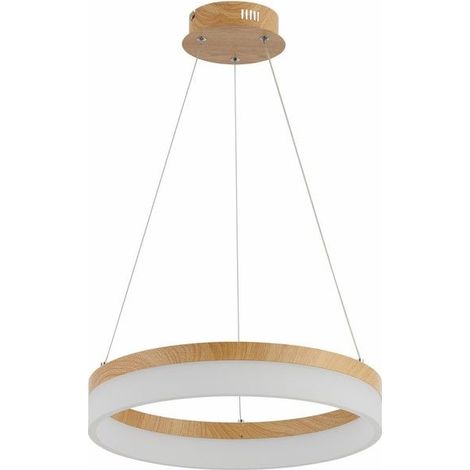Suspension Cornelia Ø40 bois clair LED 24W Reality (1/2)