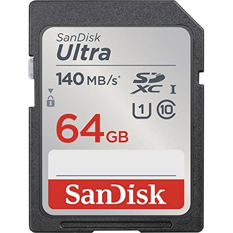 FOR SANDISK 64GB Ultra SD Memory Card, Up to 140MB/s Read Speeds, UHS-I (1/5)