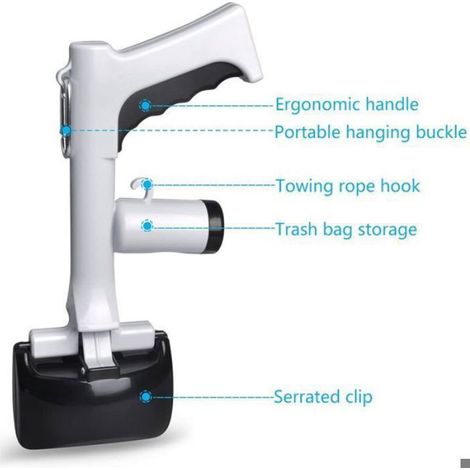Dog Poop Scoop, Poop Grabber with Cat Poop Bag, Portable Poop Scoop Trash Can for Dogs and Cats Indoor Outdoor Dog Pooper Sco Femeo (1/5)