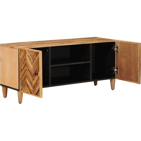 vidaXL  Storage Cabinets  Brown 105 x 33.5 x 46 cm Solid Mango Wood (1/4)