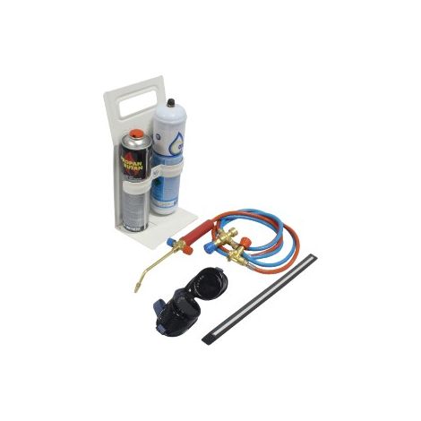 Kit de soldadura profesional Turbo con botella de oxígeno