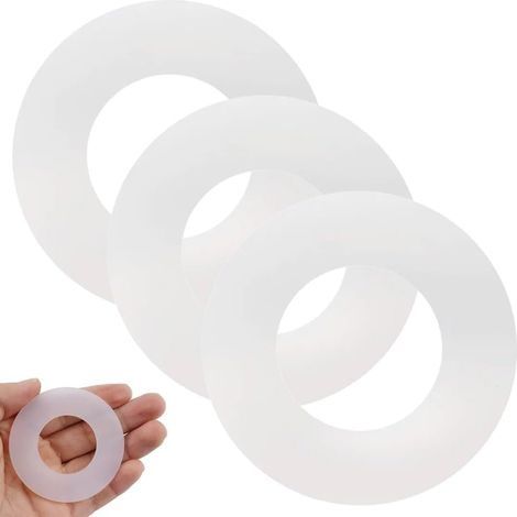 Set de 3 joints pour bassin – Joint chasse d'eau WC Geberit – Silicone flexible résistant à la corrosion – Dimensions 63 x 32 mm (1/5)