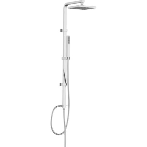 Colonne de douche en laiton, design carré complète