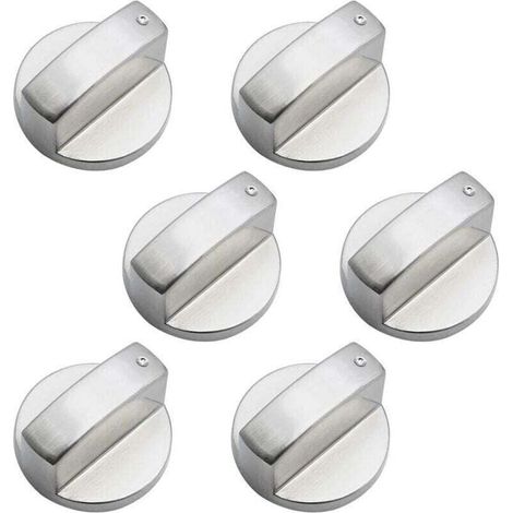 6 Pièces Boutons de Commande Universels en Métal Bouton Cuisinière à Gaz 6mm boutons de , XU,contrôle universels bouton de poêle pour cuisinière à gaz cuisinière four plaque de cuisson - KZQ