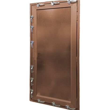 Porta antiallagamento su misura anta unica altezza da 160 a 220 cm larghezza da 60 a 100 cm colore su richiesta (1/3)