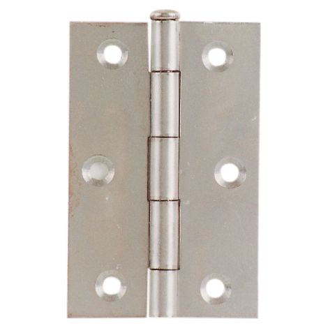 Charnie're Aldeghi Art.480 en fer poli 100 x 70 mm hauteur 4" avec goupille amovible