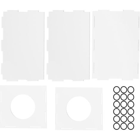 Boîte à poussière acrylique transparente rectangulaire avec 2 trous, pour polisseuse de table et gravure (1/5)