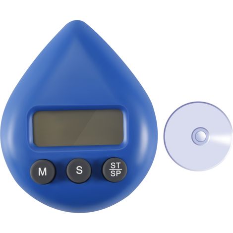 Orologio bagno digitale impermeabile timer doccia blu