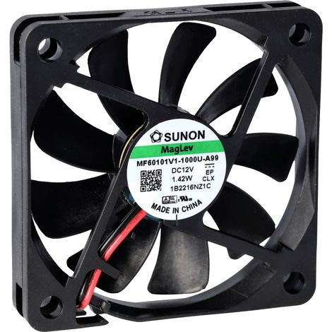 Sunon MF60101V2-1000U-A99 Axiallüfter 12 V/DC 24.29 m³/h (L x B x H) 10 x 60 x 60 mm