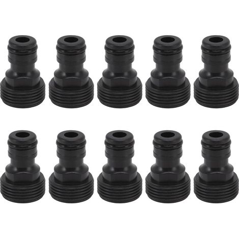 Raccord de robinet G3/4 mâle 25mm, 10 pièces, raccord rapide pour tuyau en plastique (1/5)