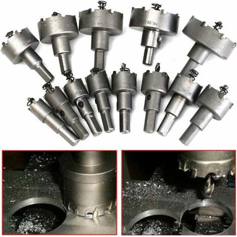 Ensemble de scies cloches 13pcs – Acier inoxydable – Diamètre 16 à 53mm – Pour perçage acier et cuivre – Coupe nette et précise