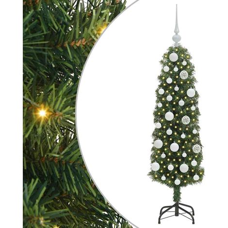 Árbol de Navidad artificial Verde 120 cm PVC, Acero y Plástico vidaXL