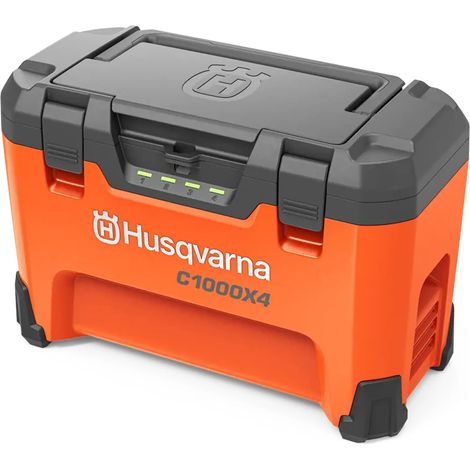 Chargeur pour batteries Husqvarna BLi-X 36V – 1000W – Charge simultanée de 4 batteries – Protection IPX4 – Technologie ActiveCool (1/4)