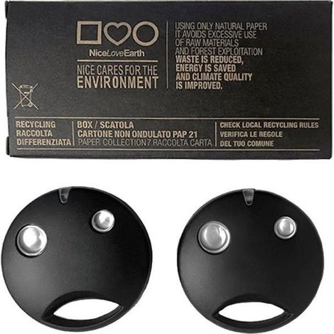 Télécommande de portail, télécommande de remplacement 433,92 MHz, compatible avec la série Nice SMILO SM2/SM4, double canal, lot de 2 (1/5)
