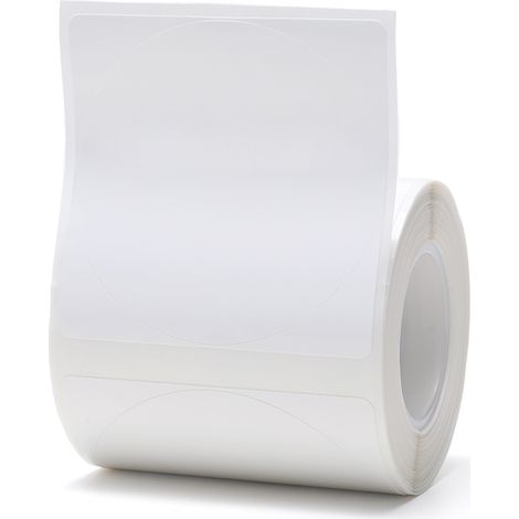 Etichette rotonde bianche Niimbot 50x50 mm, 150 pezzi (1/2)