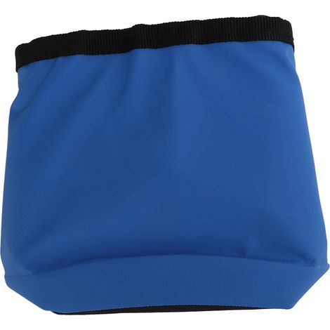 Seau pliable avec poignée, léger et pliable, en PVC épais, pour le camping, la randonnée et la pêche. Bleu, 7,5 L. (1/5)