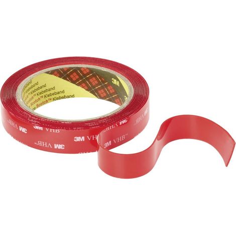 3M – Ruban adhésif double-face VHB 4910F transparent 3 m x 19 mm – Mousse acrylique haute performance – Résistant aux UV et aux solvants – Collage pour verre et plastiques (1/10)