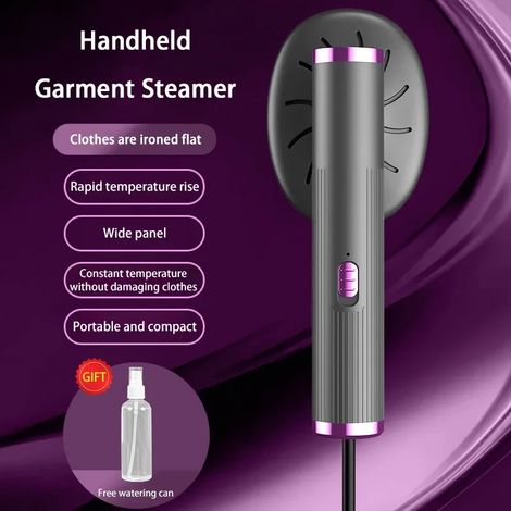 Fer à vapeur portable (gris), interface USB, chauffe rapide (1/5)