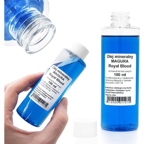 Huile minérale Magura Royal Blood pour freins hydrauliques 100 ml - emballage de remplacement