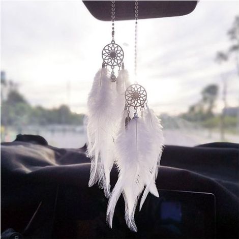 Autoinnenausstattung, Autohalterungen, Wohnaccessoires, Weihnachtsdekoration, Federn, Traumfänger (1/4)
