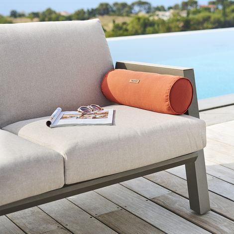 Traversin d'extérieur Korai terracotta 45x15cm - Hespéride