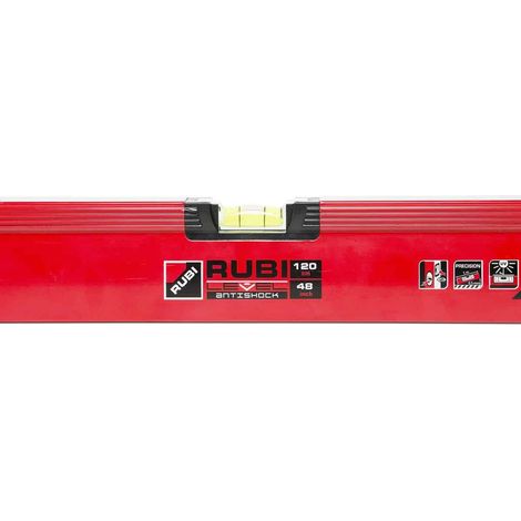 Niveaux RUBILEVEL ANTISHOCK RUBI  120 cm (1/4)