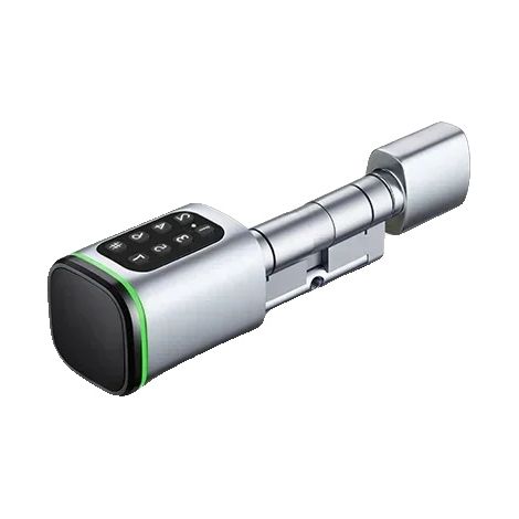 Serratura per porta, controllo accessi intelligente, connettività Bluetooth, argento-b, A 45 B da 45 a 70 (1/2)