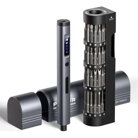 Ensemble de tournevis électrique de précision (66 en 1) avec mini-forets sans fil rechargeables (1/5)