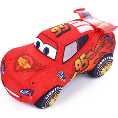 Peluche Cars Flash McQueen Coussin Rouge, 16 cm - Peluche Cars Flash McQueen Coussin Rouge, 16 cm (1/5)